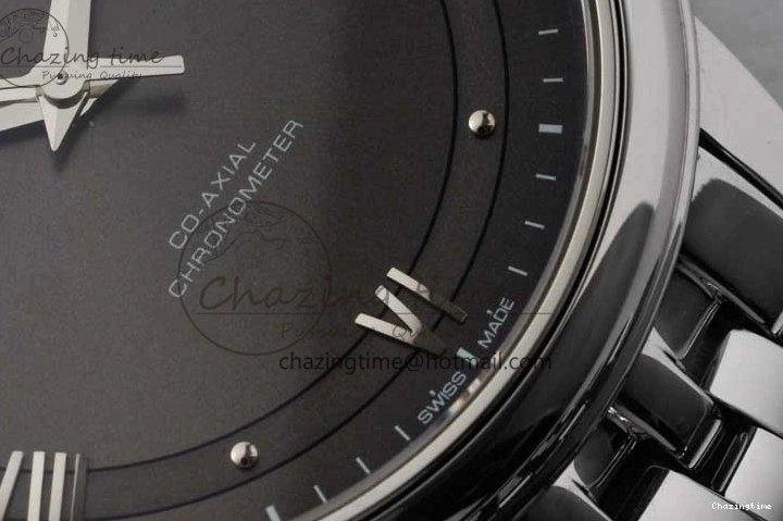 0213 De Ville SS DIWF 1:1 Best Edition Gray Dial SS Markers on SS Bracelet MIYOTA FlexibleFit 7851